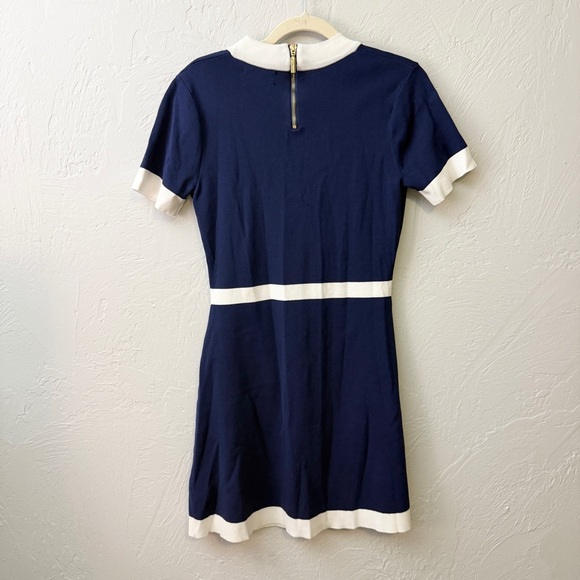 Alexia Admor Beatrix Mini Dress in Navy Blue & White Preppy Medium M - Picture 9 of 9